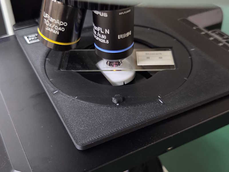 Ratatable Stage Plate for OLYMPUS BX53